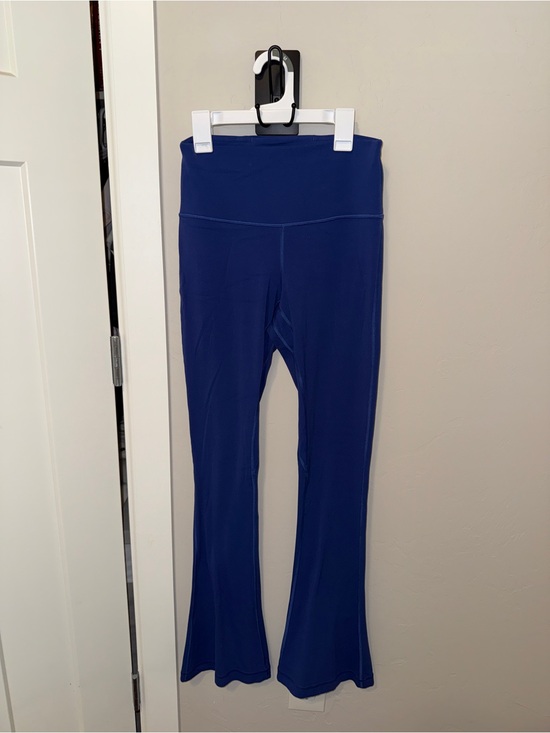 lululemon athletica Pants - Lululemon Groove High-Waisted Blue Flare Leggings